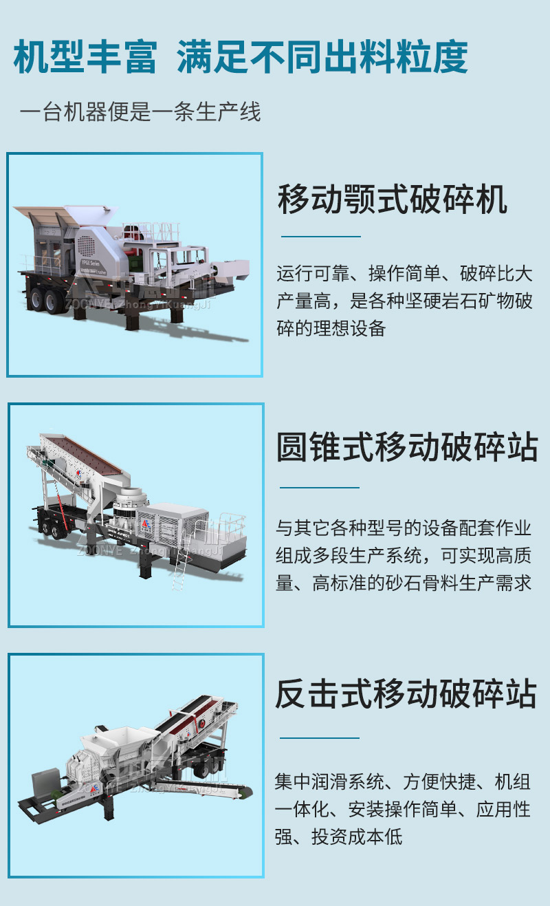 移動(dòng)破碎機(jī)優(yōu)勢(shì)
